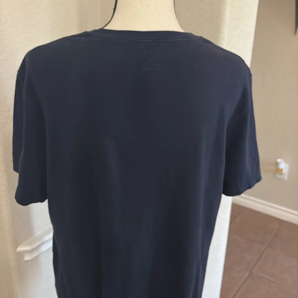 J.Crew washed navy blue short sleeve cotton T-shirt Size L